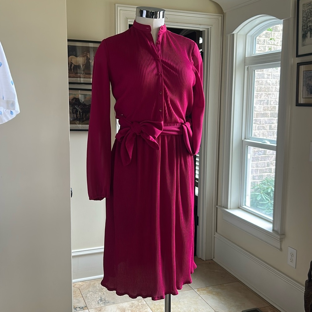 Gorgeous Vintage California Girl Fuschia Dress Sz 8